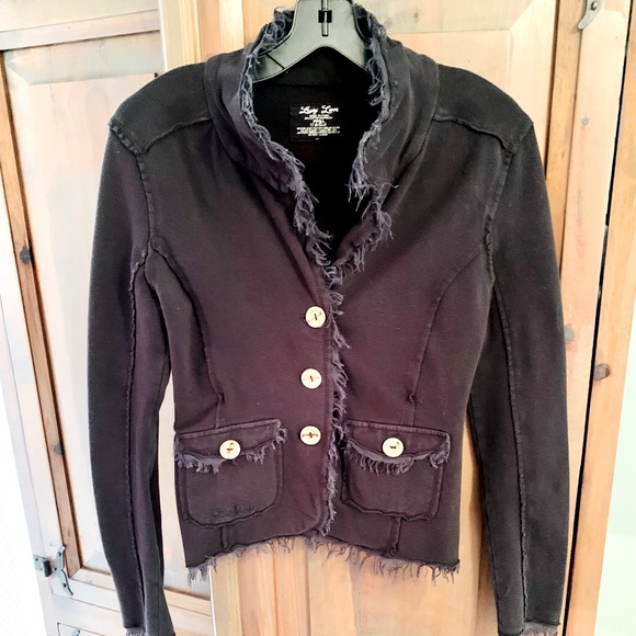 Black button up jacket - Picture 1 of 2